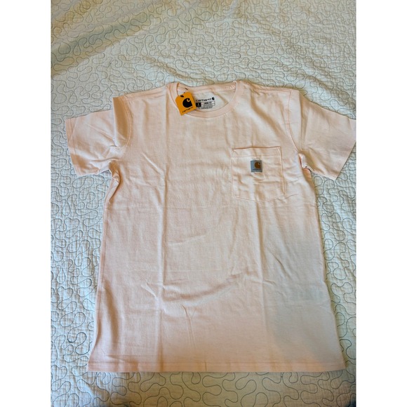 Carhartt Tops - Carhartt Womens Loose Fit Pocket T-Shirt Peach Pink Short Sleeve Tee Small